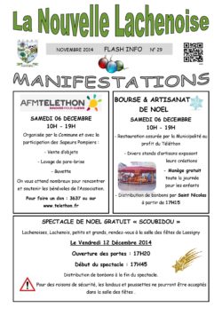 FLASH INFO NOVEMBRE 2014