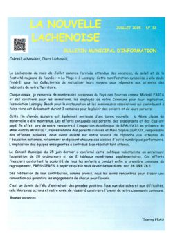 La Nouvelle Lachenoise Juillet 2015