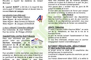 LA NOUVELLE LACHENOISE NOVEMBRE 2019 – N°48