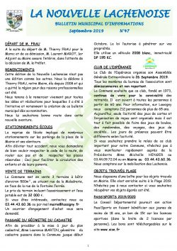 FLASH INFO SEPTEMBRE 2019