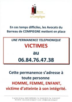 affiche permamence victimes