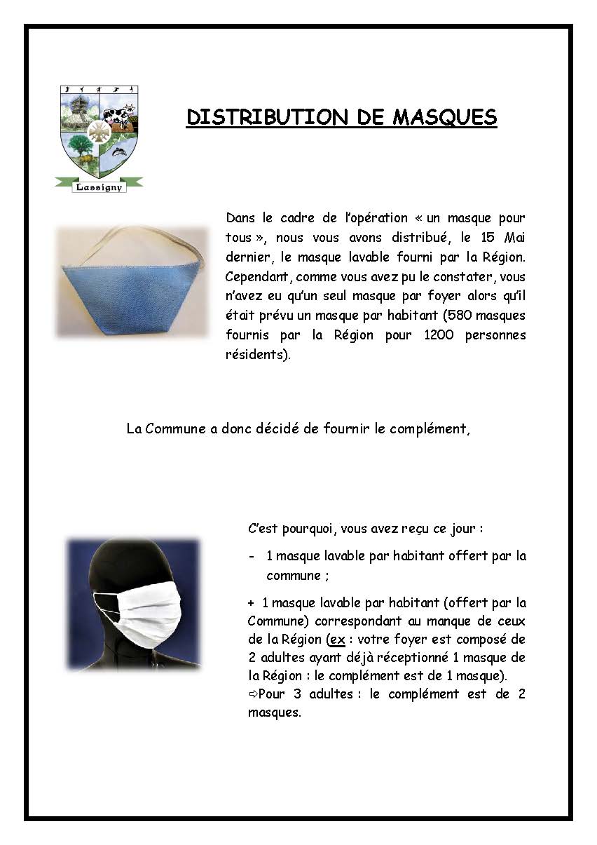 Explications pour la distribution du 29 mai