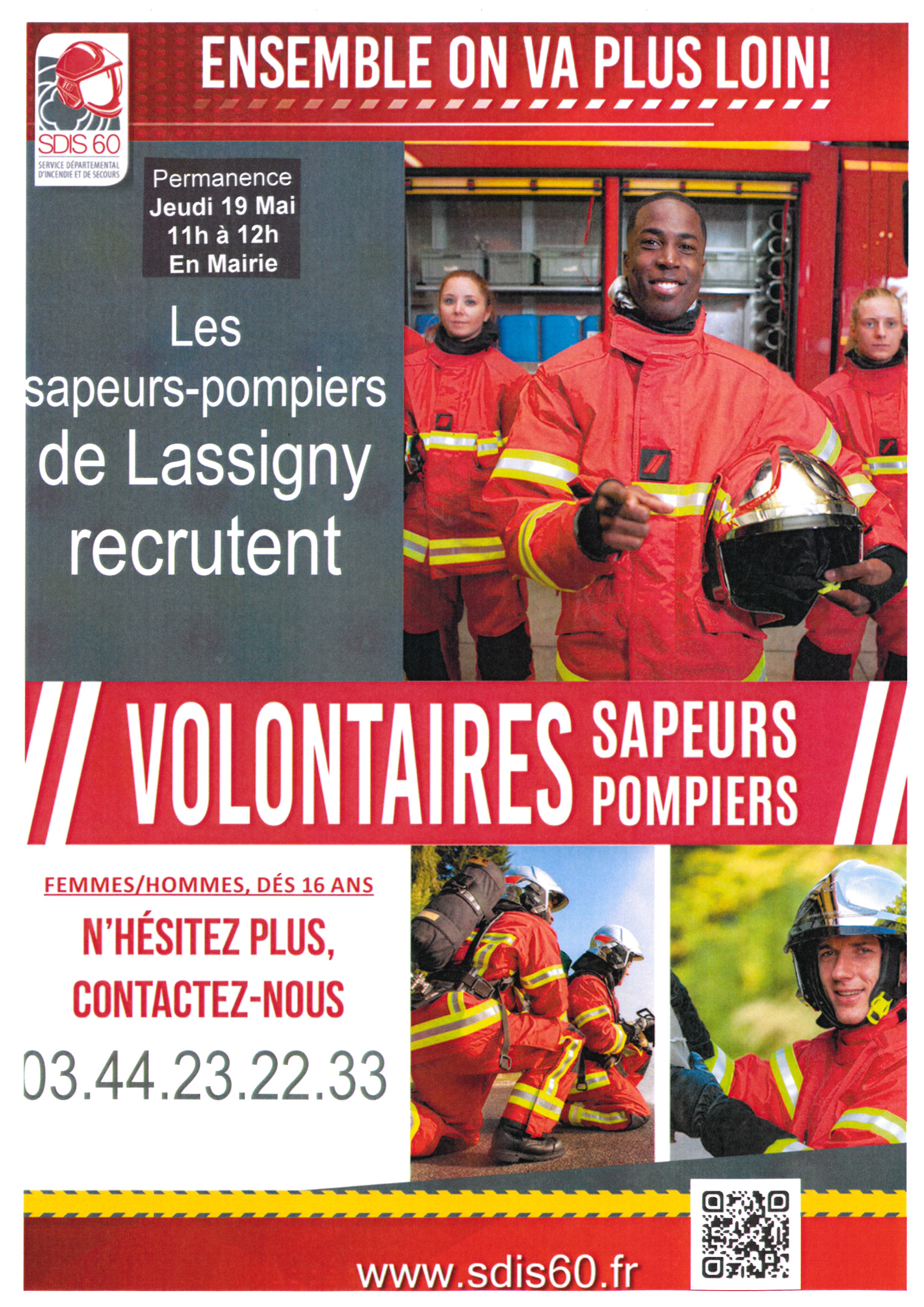 Affiche Recrutement Sapeurs Pompiers