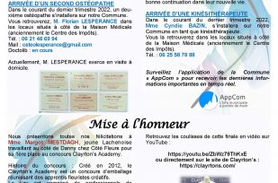 LA NOUVELLE LACHENOISE – FLASH INFO – N°56 – SEPTEMBRE 2022