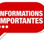 Informations importantes