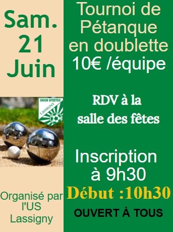 Tournoi pétanque foot 21 juin 2025