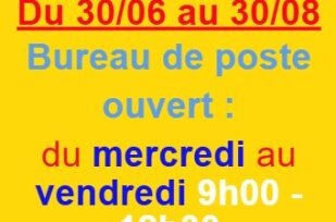 Changement des horaires d’été de la Poste de Lassigny