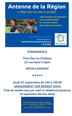 permanence région 25 sept 2025